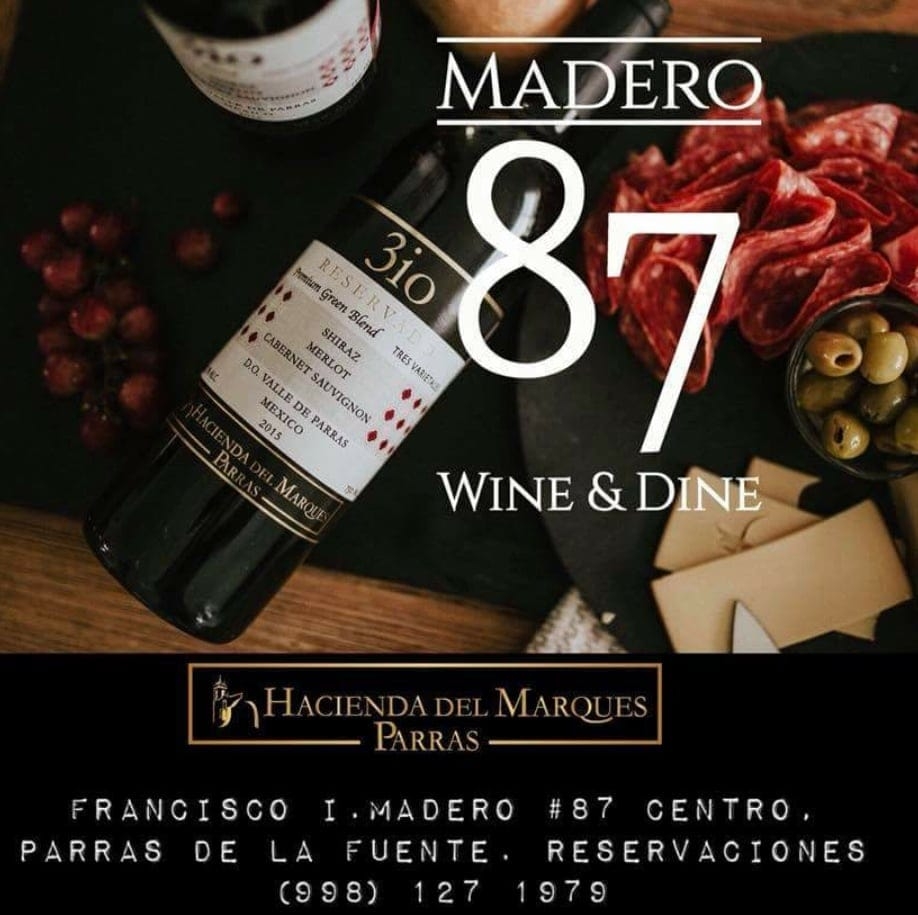 Madero 87 wine & dine